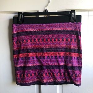 Boho Fitted mini skirt 🎆3/$20🎆